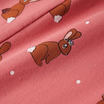 Kinderonesie met capuchon 104 oudroze 6