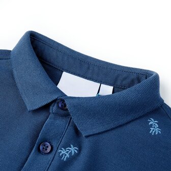 Kinderpoloshirt 92 donkerblauw 3