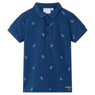 Kinderpoloshirt 128 donkerblauw 1