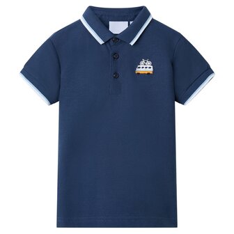 Kinderpoloshirt 140 donkerblauw 1