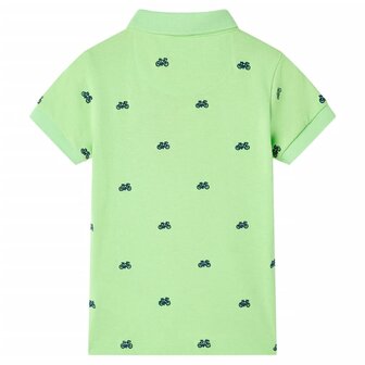 Kinderpoloshirt 92 neongroen 2