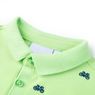 Kinderpoloshirt 92 neongroen 3