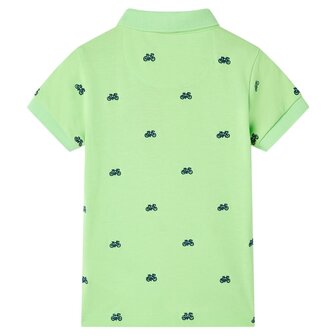 Kinderpoloshirt 128 neongroen 2
