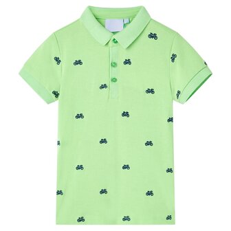 Kinderpoloshirt 140 neongroen 1