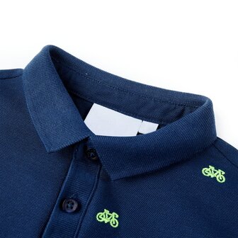 Kinderpoloshirt 92 marineblauw 3