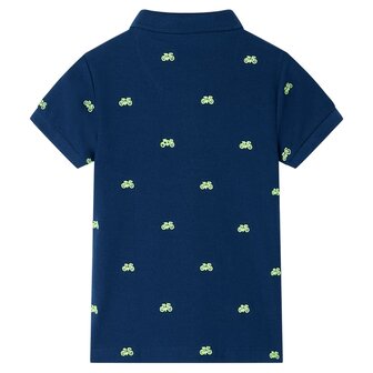 Kinderpoloshirt 116 marineblauw 2