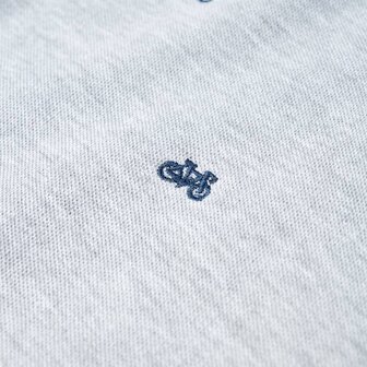 Kinderpoloshirt&nbsp; 104 gem&ecirc;leerd grijs 5