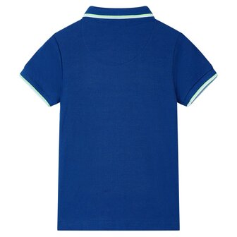 Kinderpoloshirt 116 donkerblauw 2