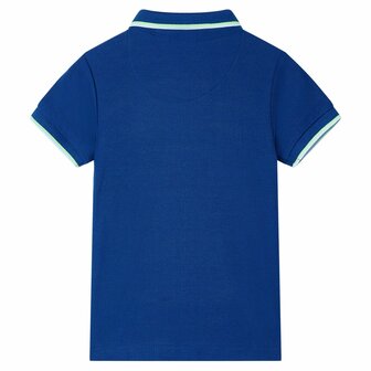 Kinderpoloshirt 128 donkerblauw 2