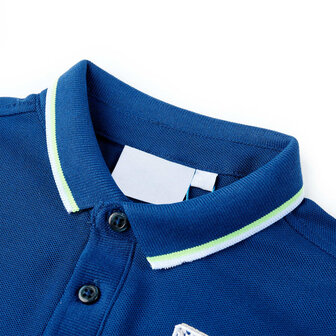 Kinderpoloshirt 128 donkerblauw 3