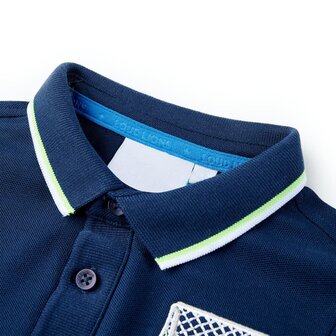 Kinderpoloshirt 92 marineblauw 3