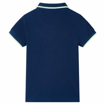 Kinderpoloshirt 116 marineblauw 2