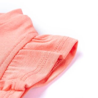 Kindershirt 140 neonkoraal 5