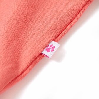 Kindershirt met kapmouwen 116 koraalkleurig 5