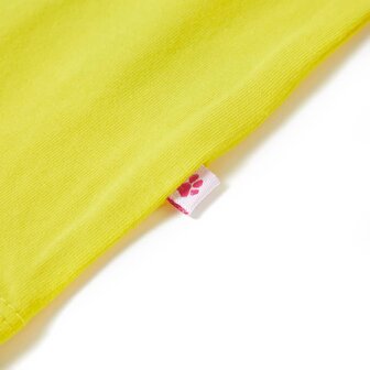 Kindershirt met kapmouwen 92 felgeel 5