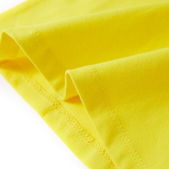 Kindershirt met kapmouwen 128 felgeel 6