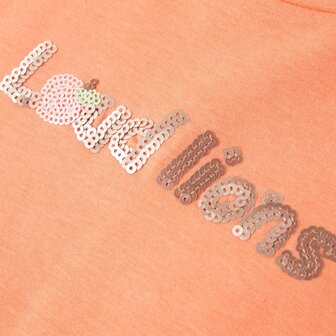 Kindershirt met kapmouwen 128 neonoranje 4