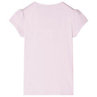 Kindershirt met kapmouwen 92 zachtroze 2