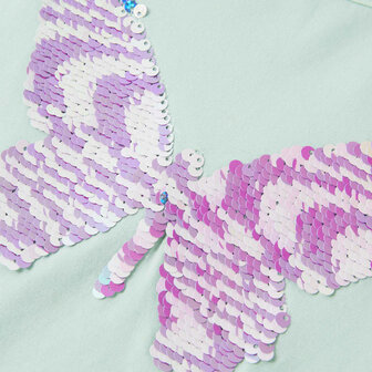 Kindershirt met kapmouwen 128 lichtmintkleur 4
