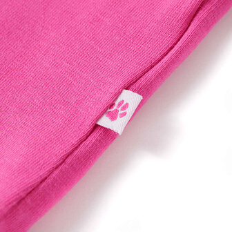Kindershirt met kapmouwen 128 donkerroze 5