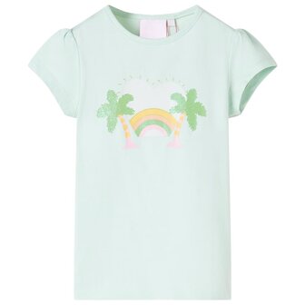 Kindershirt 92 lichtmint 1