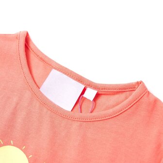 Kindershirt 104 koraalkleurig 3