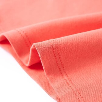 Kindershirt 128 koraalkleurig 6