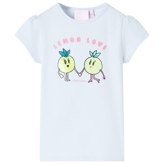 Kindershirt 128 lichtblauw 1