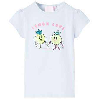 Kindershirt 140 lichtblauw 1