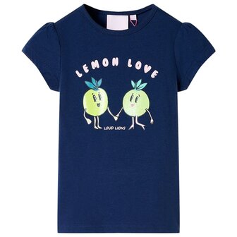 Kindershirt 92 marineblauw 1