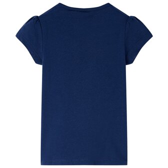 Kindershirt 116 marineblauw 2