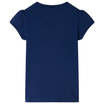Kindershirt 128 marineblauw 2