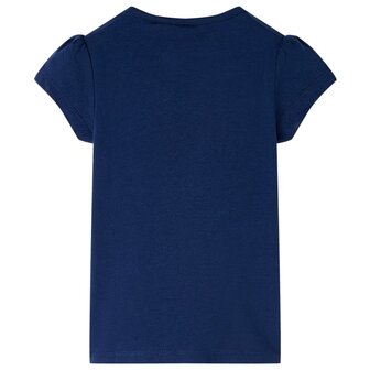 Kindershirt 140 marineblauw 2