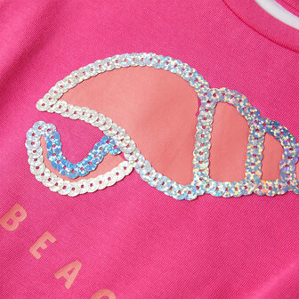 Kindershirt 92 donkerroze 4