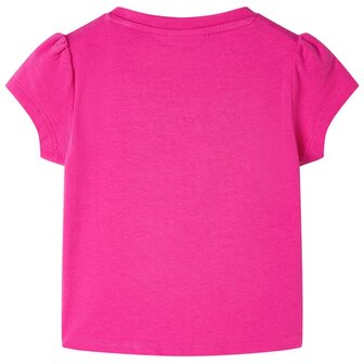 Kindershirt 140 donkerroze 2