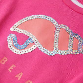 Kindershirt 140 donkerroze 4