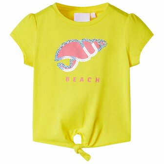 Kindershirt 104 geel 1