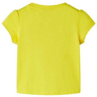 Kindershirt 128 geel 2
