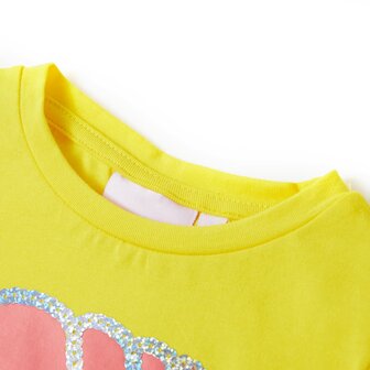 Kindershirt 128 geel 3