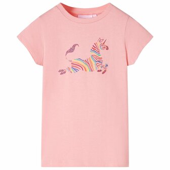 Kindershirt 128 roze 1