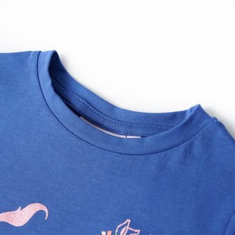 Kindershirt 92 kobaltblauw 3