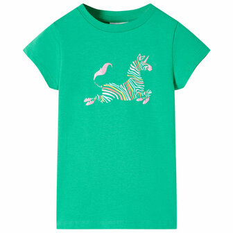 Kindershirt 92 groen 1
