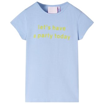 Kindershirt 128 lichtblauw 1
