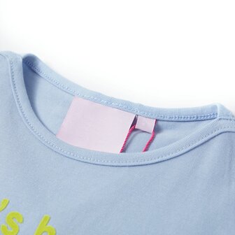 Kindershirt 128 lichtblauw 3