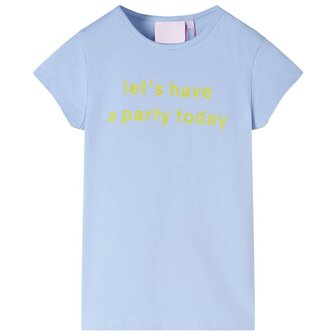 Kindershirt 140 lichtblauw 1