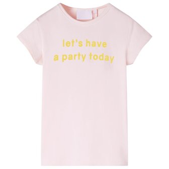 Kindershirt 128 zachtroze 1