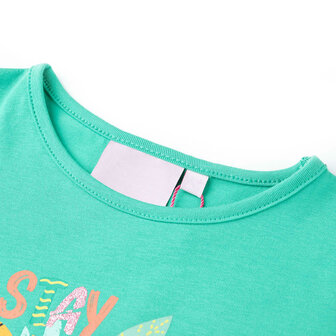 Kindershirt 92 mintkleurig 3