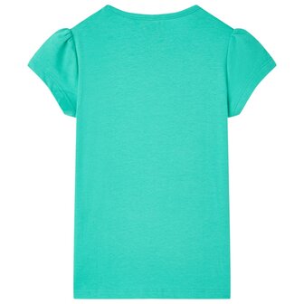 Kindershirt 140 mintkleurig 2
