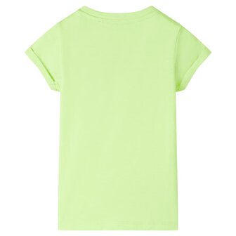 Kindershirt 92 neongeel 2