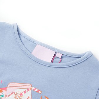Kindershirt 92 blauw 3